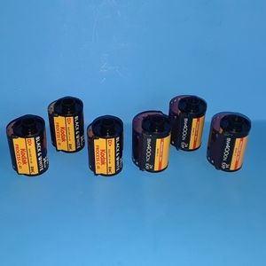 6 Rolls 35mm Black & White Kodak Film(24 Exposures Each Roll)